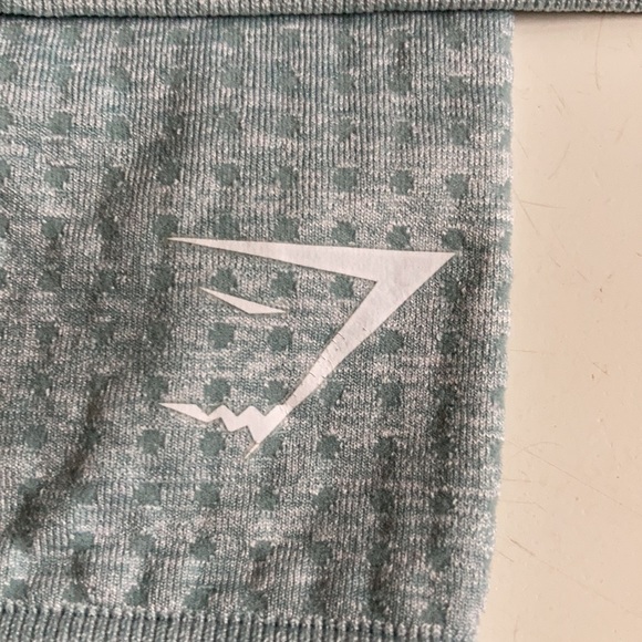 EUC Gymshark Vital Seamless Leggings Bra Set Size XS Light Green Marl Matching - Picture 3 of 16